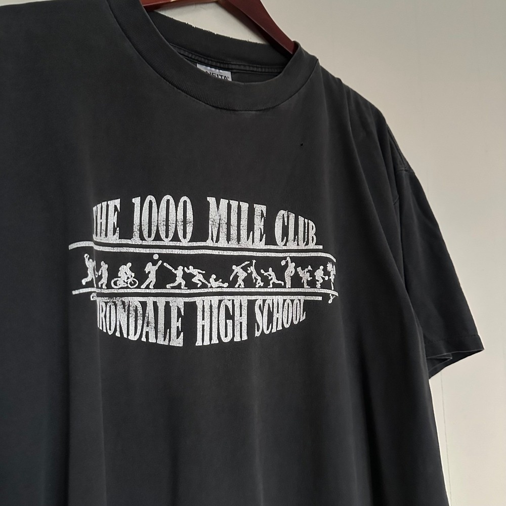 Vintage 90s Irondale 1000 Mile Club Shirt Size XL Black Single Stitch